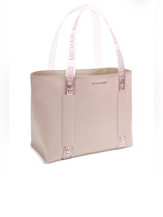 Michael Kors Handbags - MICHAEL KORS Pale Pink Logo Strap Tote